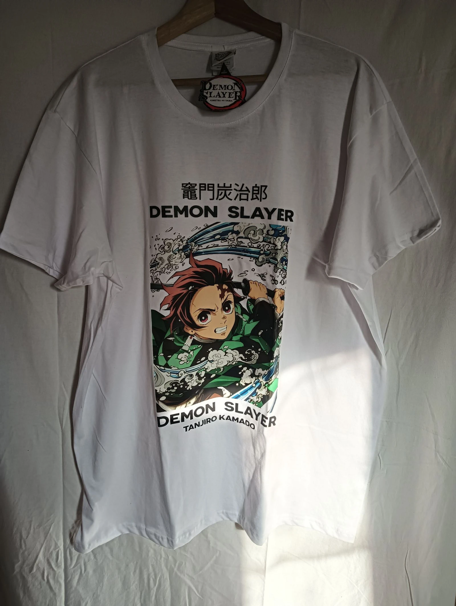T-shirt Demon Slayer Tanjiro Kamado Officiel Neuf avec Étiquette – Taille XXL (B&C Collection)